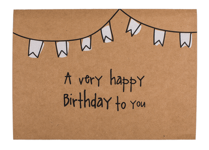 Craft paper gift card 2 in 1,