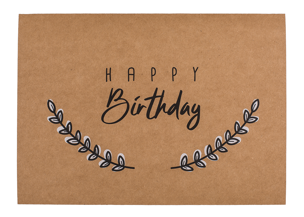 Craft paper gift card 2 in 1,