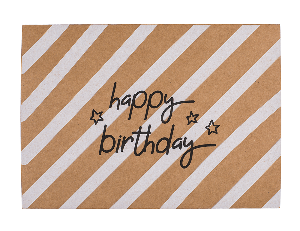 Craft paper gift card 2 in 1,