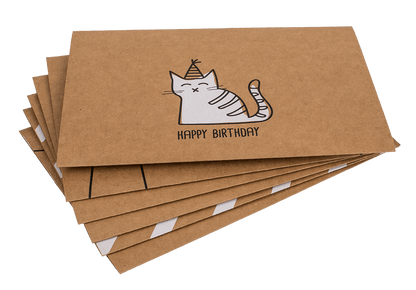 Craft paper gift card 2 in 1,