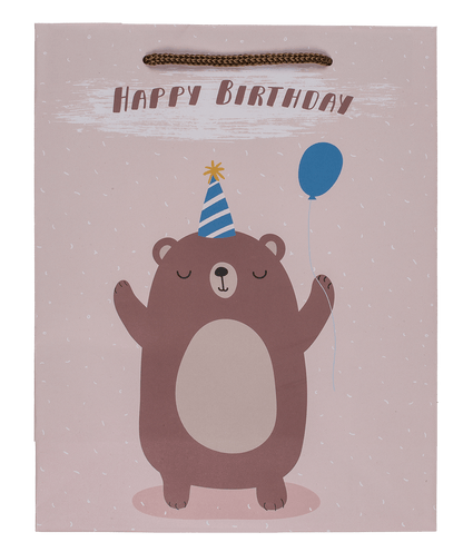 Paper gift bag, Birthday animals,