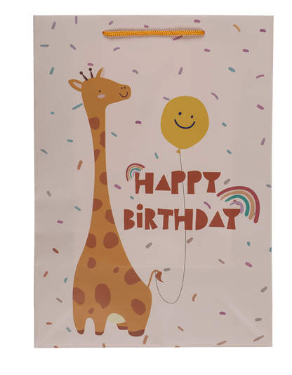 Paper gift bag, Birthday animals,