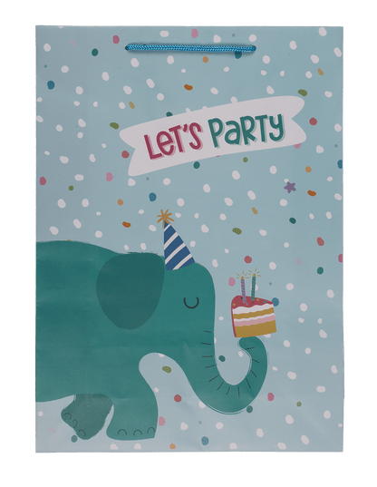 Paper gift bag, Birthday animals,