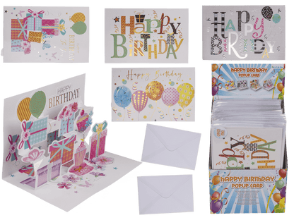 Pop-Up present card, Happy Birthday,