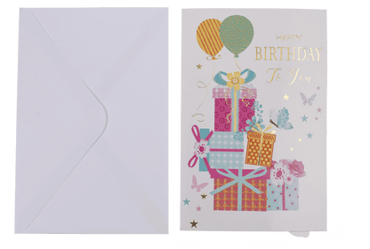 Pop-Up present card, Happy Birthday,