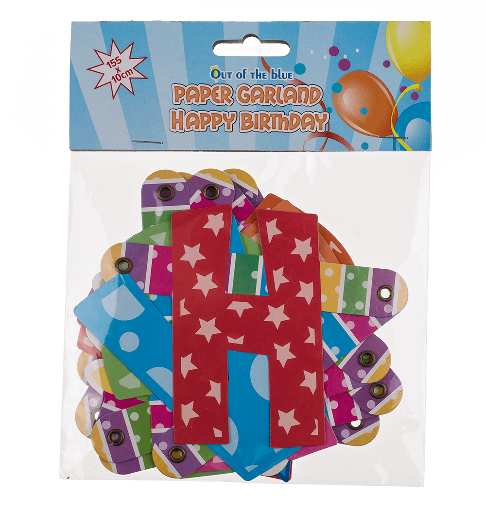 Paper Garland, Happy Birthday,
