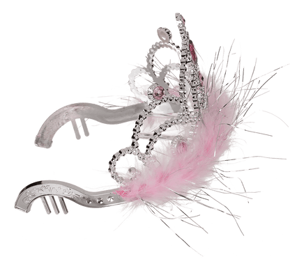 Party crown with rose coloured deco stones &