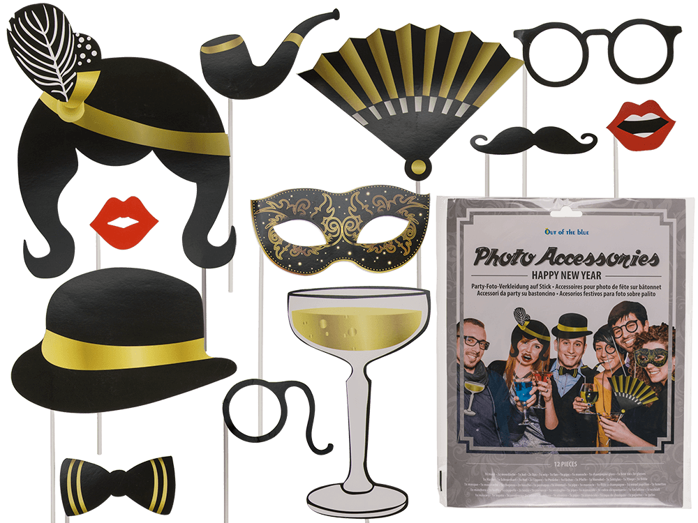 Party photo accessories on stick,