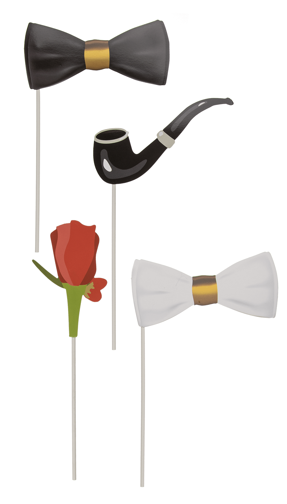 Party photo accessories on stick,