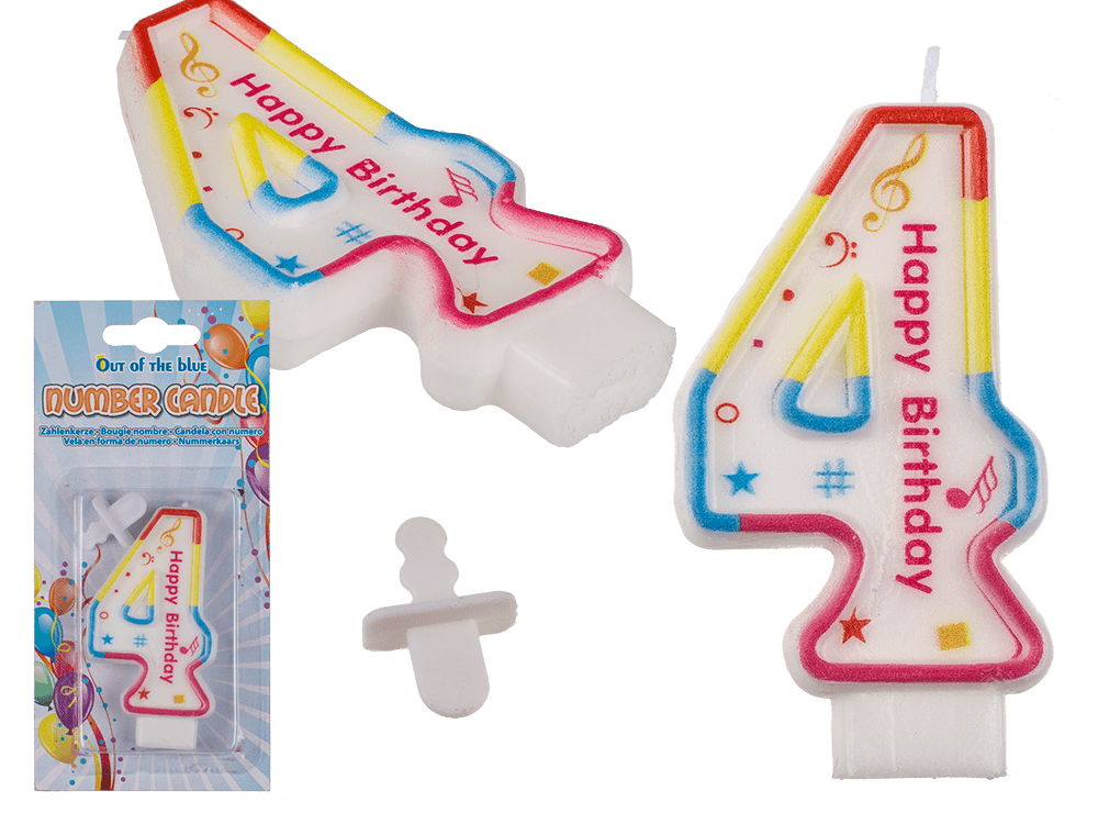 Number candle 4,