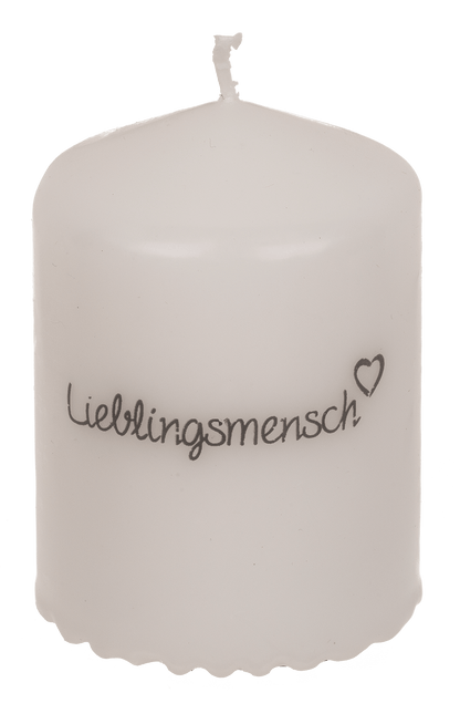 Pillar candle, Lieblingsmensch,