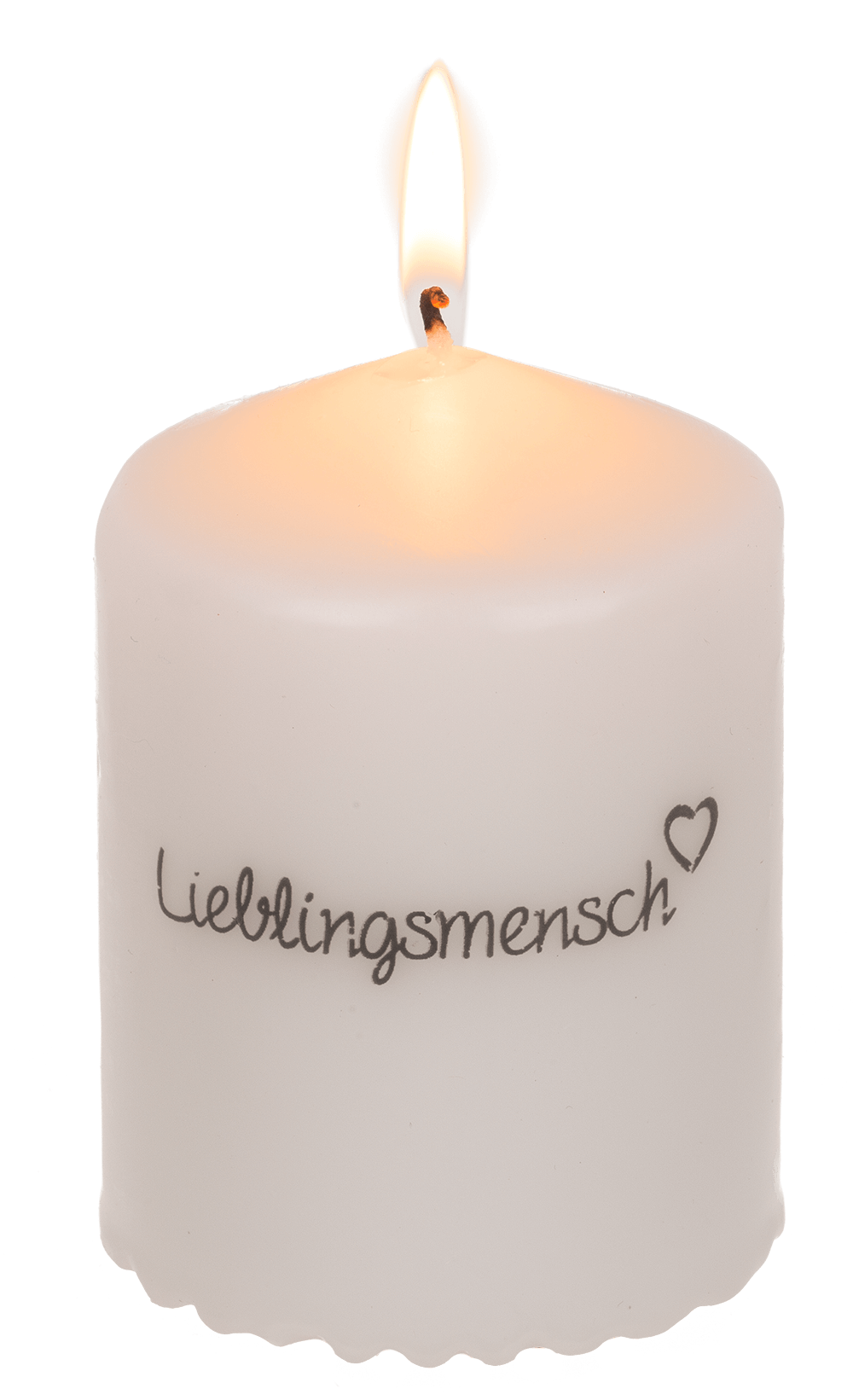 Pillar candle, Lieblingsmensch,