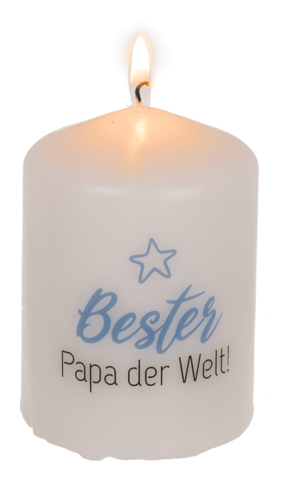 Pillar candle, Bester Papa der Welt,