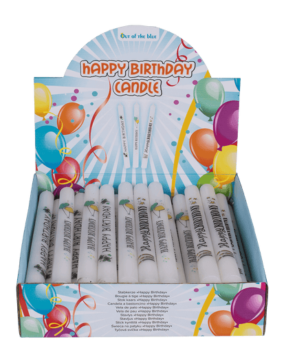Stick candle, Happy Birthday,