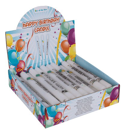 Stick candle, Happy Birthday,