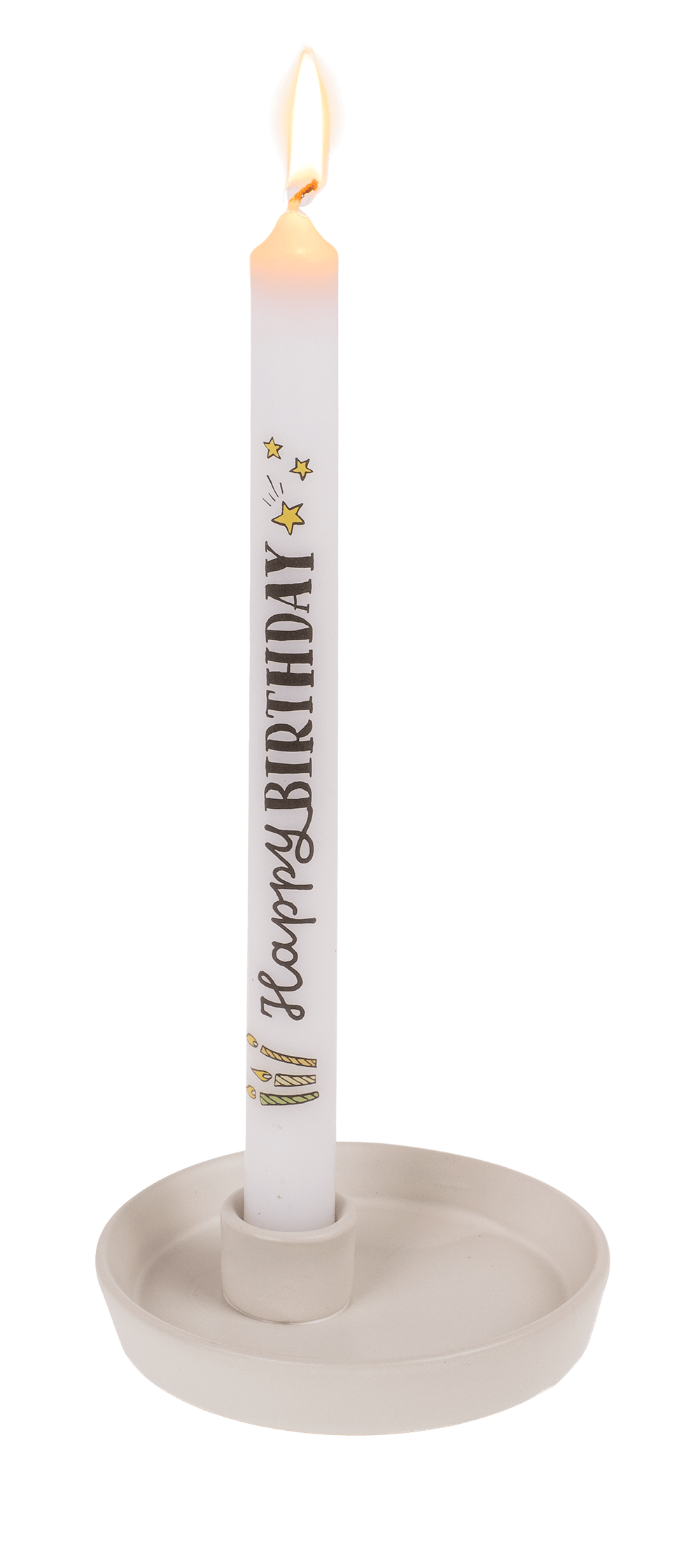 Stick candle, Happy Birthday,