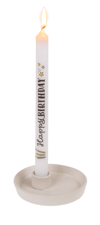 Stick candle, Happy Birthday,