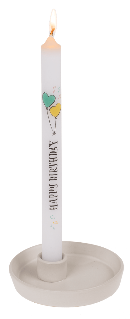 Stick candle, Happy Birthday,