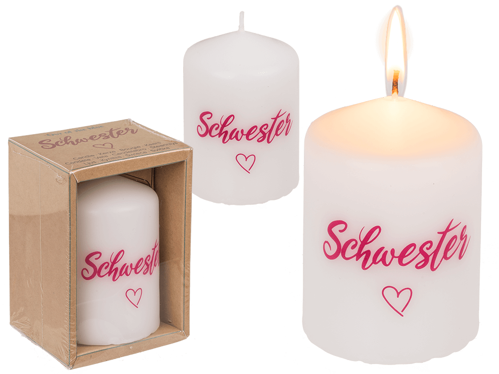 Pillar candle, Schwester <3,