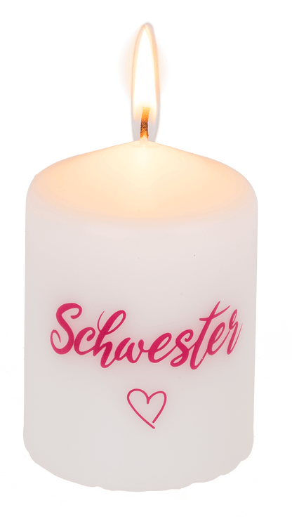 Pillar candle, Schwester <3,