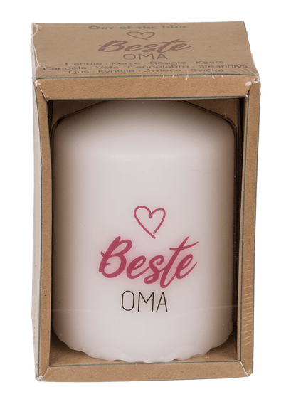 Pillar candle, Beste Oma,