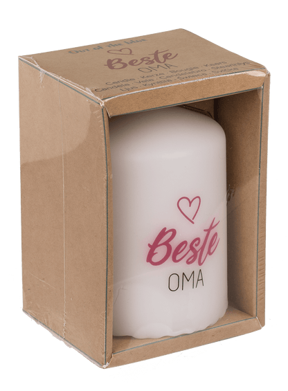 Pillar candle, Beste Oma,