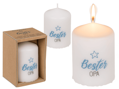 Pillar candle, Bester Opa,