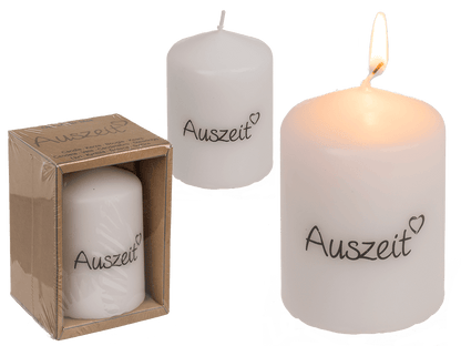 Pillar candle, Auszeit,