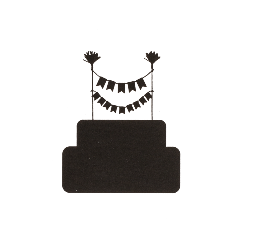 Cake Topper, Happy Birthday, 2 assorted,