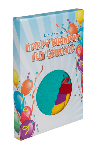 Felt garland, Happy Birthday,