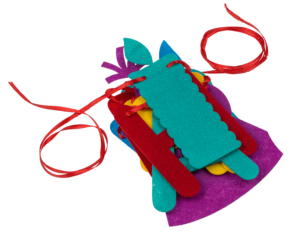 Felt garland, Happy Birthday,