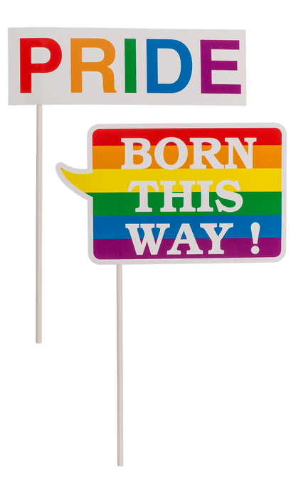 Party photo accessories on stick, Pride,