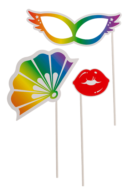 Party photo accessories on stick, Pride,