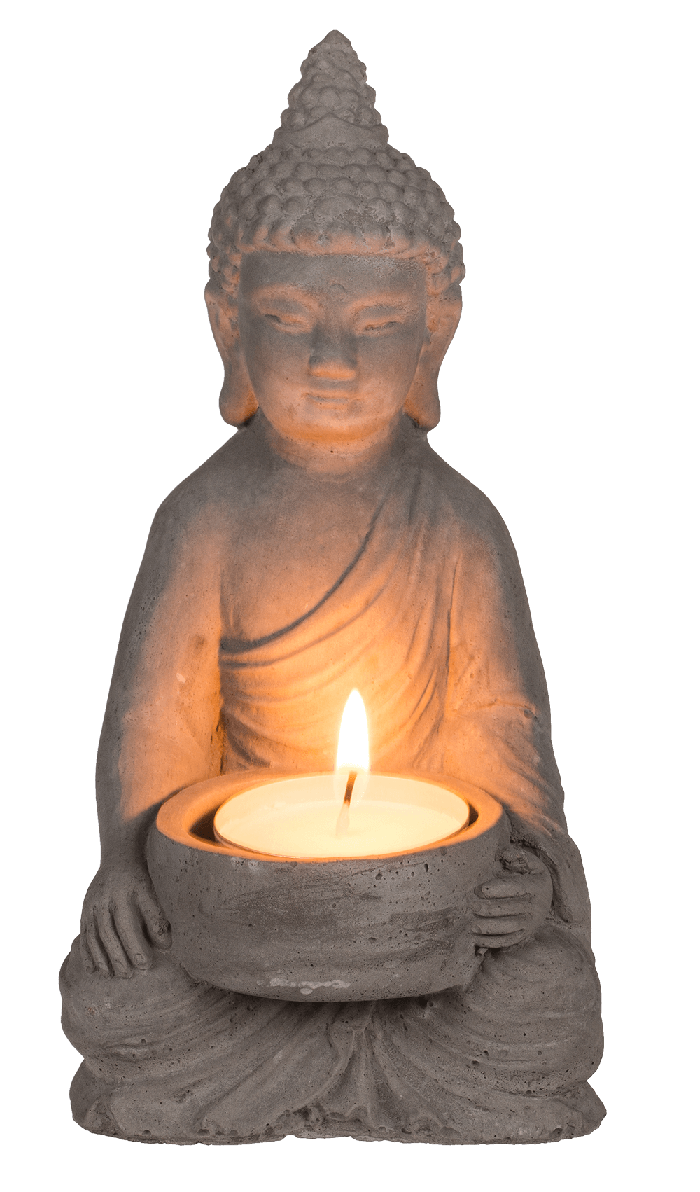Tealight holder, Buddha,
