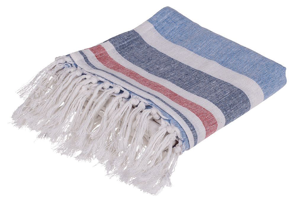 White/blue/ red coloured Fouta Towel (for sauna &,