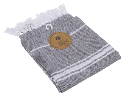 White/grey coloured Fouta Towel (for sauna &