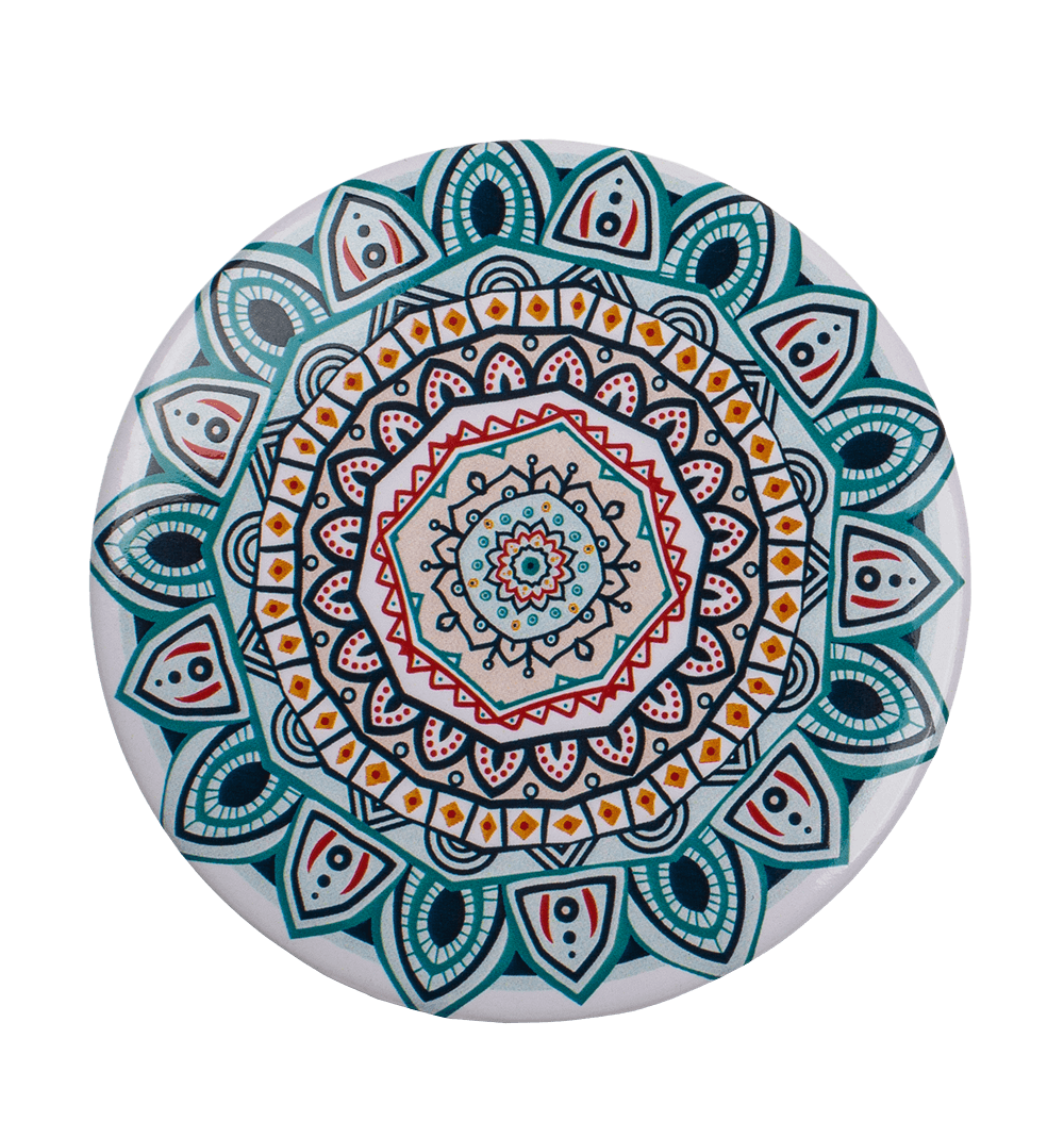 Pocket mirror, Mandala,