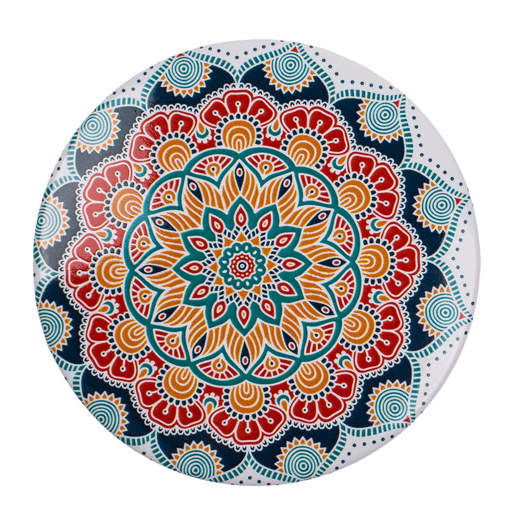 Pocket mirror, Mandala,