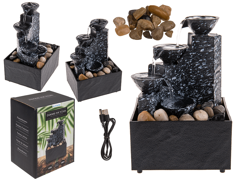 Indoor fontain with decoration stones,