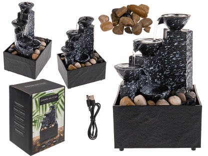 Indoor fontain with decoration stones,