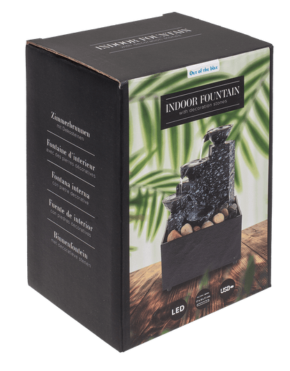 Indoor fontain with decoration stones,