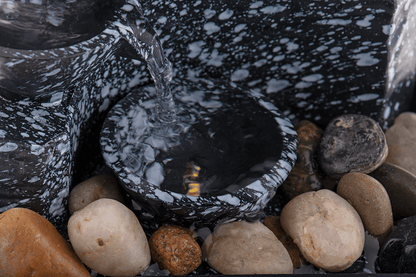 Indoor fontain with decoration stones,