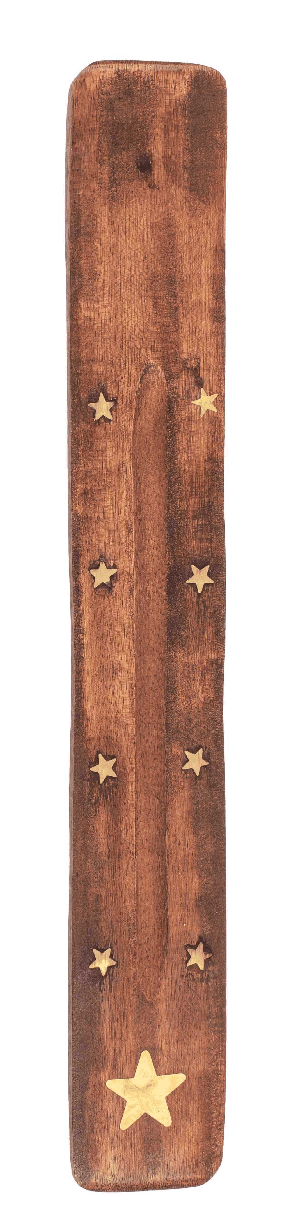 Wooden incense stick holder, ca. 25,5 x 4 cm,