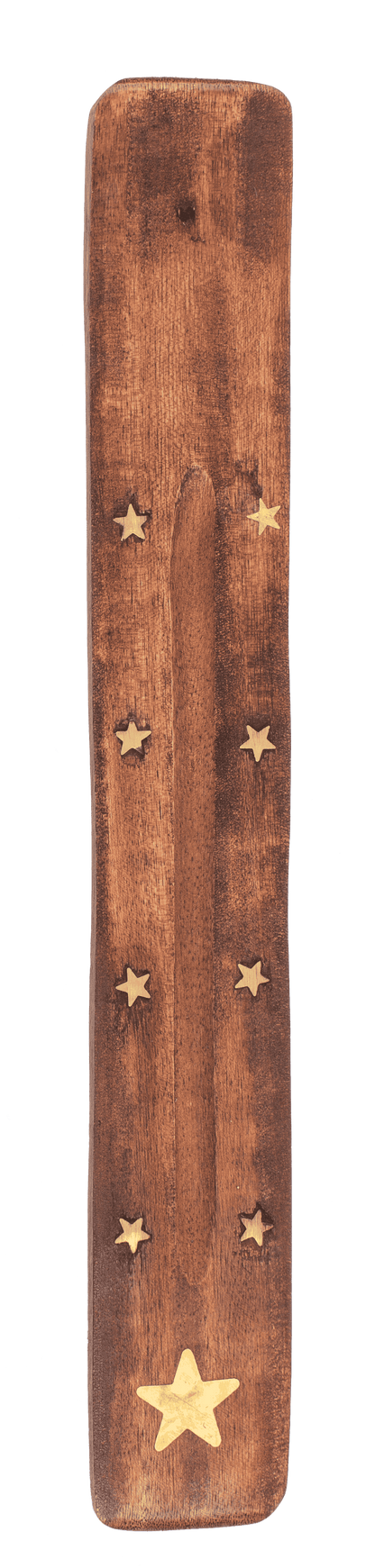 Wooden incense stick holder, ca. 25,5 x 4 cm,