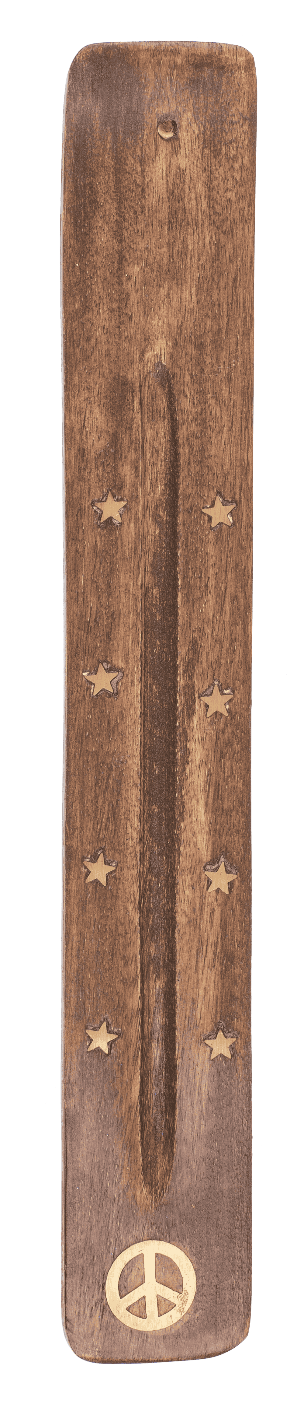 Wooden incense stick holder, ca. 25,5 x 4 cm,