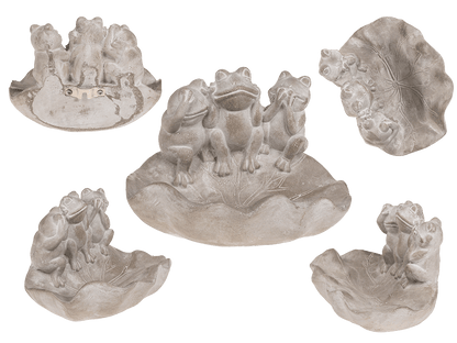 Bird feeder, frogs, ca. 21,5 x 14,5 x 16 cm,