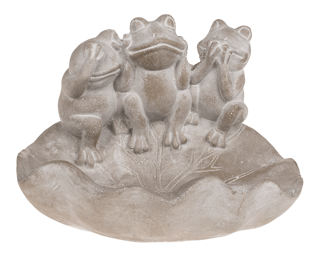 Bird feeder, frogs, ca. 21,5 x 14,5 x 16 cm,