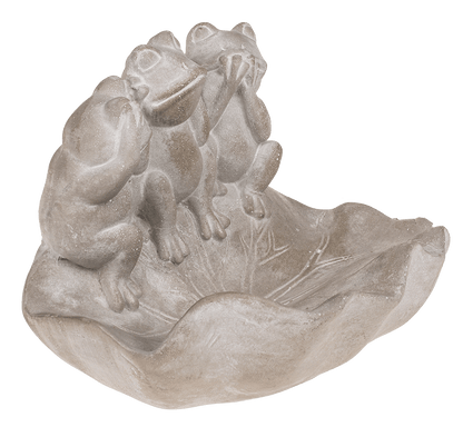 Bird feeder, frogs, ca. 21,5 x 14,5 x 16 cm,