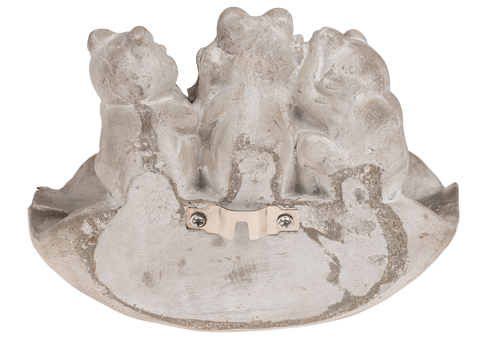 Bird feeder, frogs, ca. 21,5 x 14,5 x 16 cm,