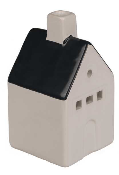 Ceramic house for incense cones/tea lights